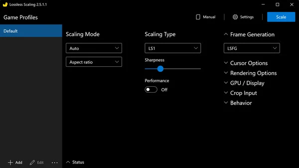 Lossless Scaling Screenshot